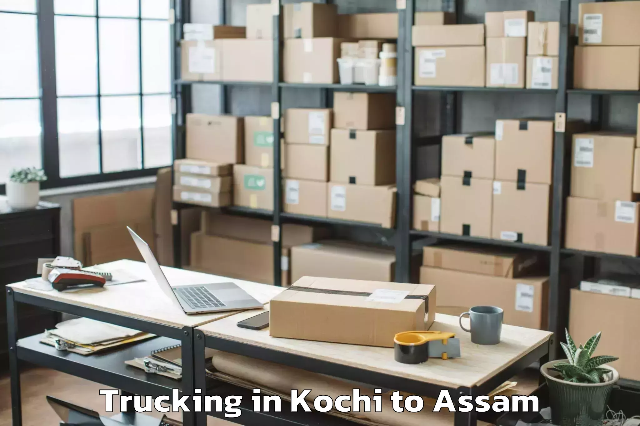 Professional Kochi to Dhuburi Trucking